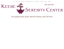 Tablet Screenshot of keeneserenitycenter.org